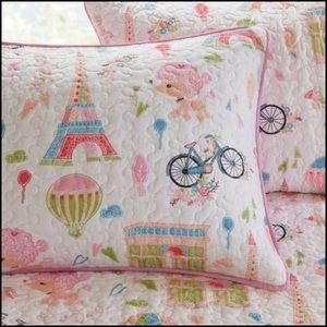 Full Size Penelope the Poodle Paris Pink comforter